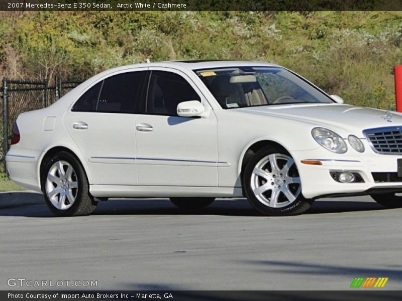 Arctic White / Cashmere 2007 Mercedes-Benz E 350 Sedan