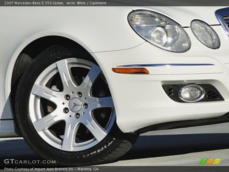 Arctic White / Cashmere 2007 Mercedes-Benz E 350 Sedan