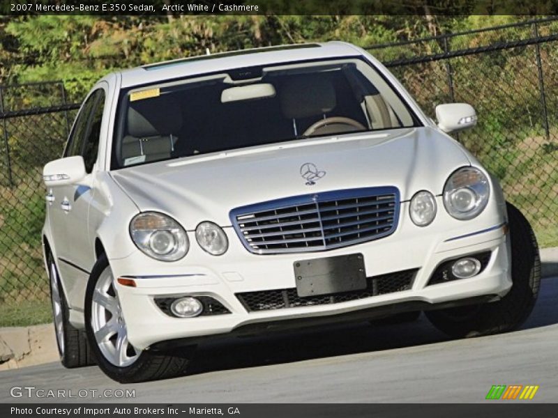 Arctic White / Cashmere 2007 Mercedes-Benz E 350 Sedan