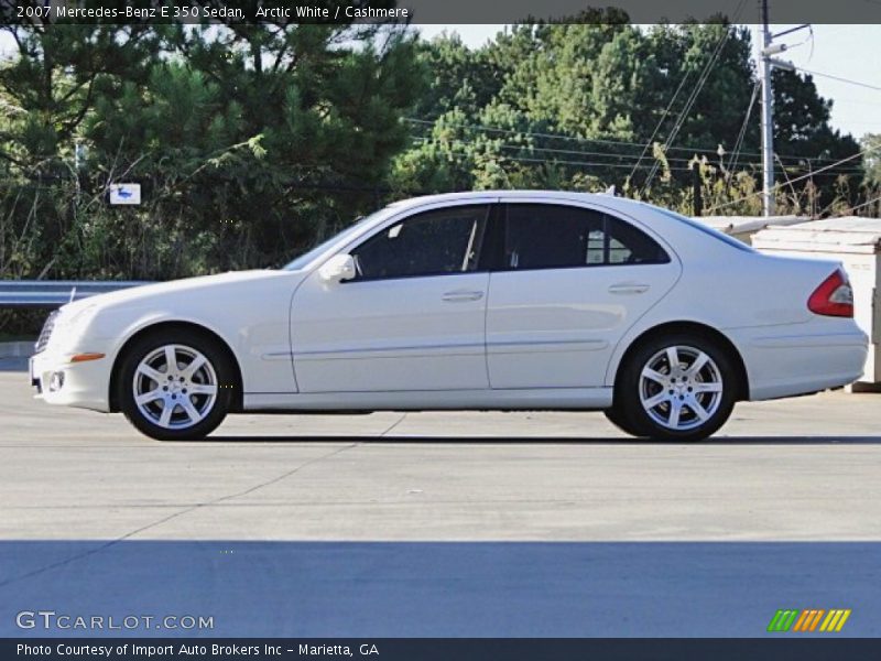 Arctic White / Cashmere 2007 Mercedes-Benz E 350 Sedan