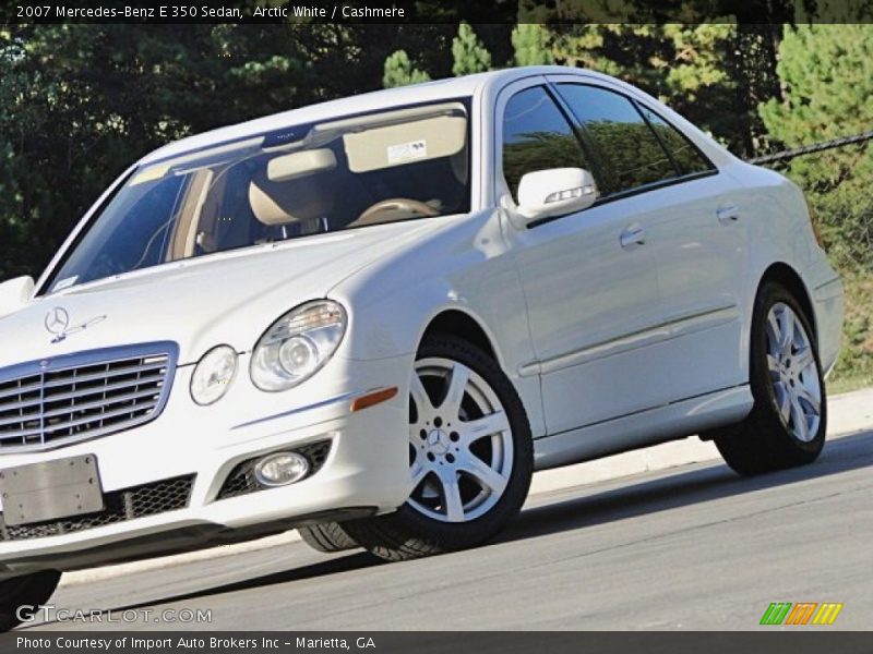 Arctic White / Cashmere 2007 Mercedes-Benz E 350 Sedan