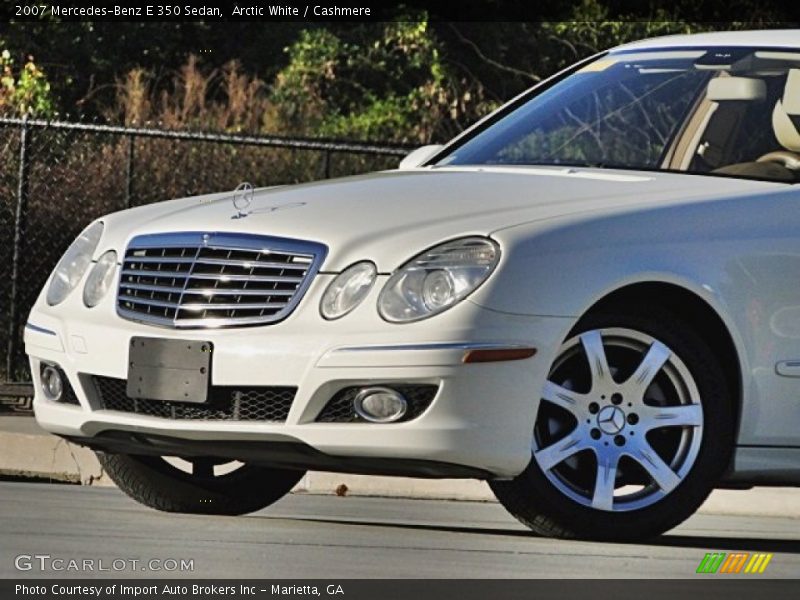 Arctic White / Cashmere 2007 Mercedes-Benz E 350 Sedan