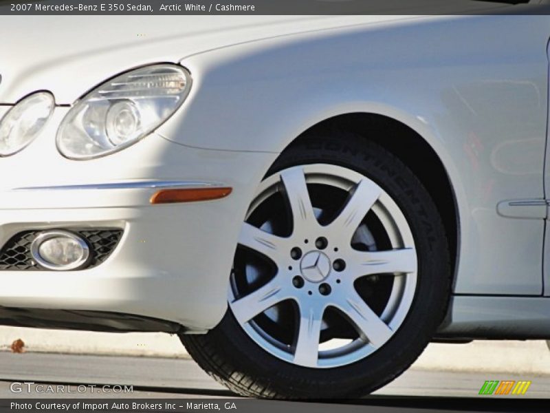 Arctic White / Cashmere 2007 Mercedes-Benz E 350 Sedan