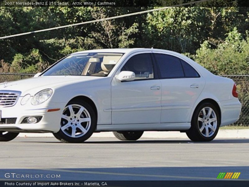 Arctic White / Cashmere 2007 Mercedes-Benz E 350 Sedan