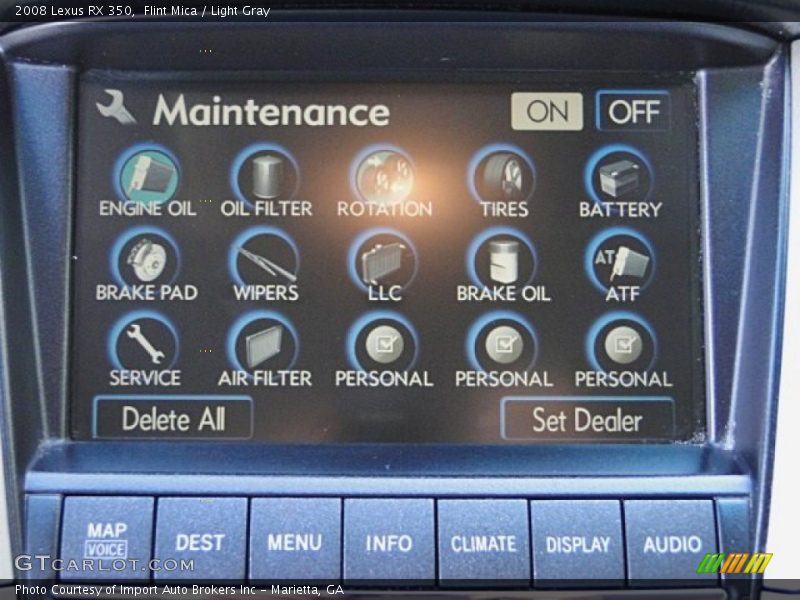 Flint Mica / Light Gray 2008 Lexus RX 350