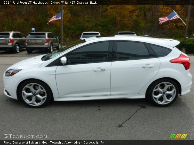 Oxford White / ST Charcoal Black 2014 Ford Focus ST Hatchback