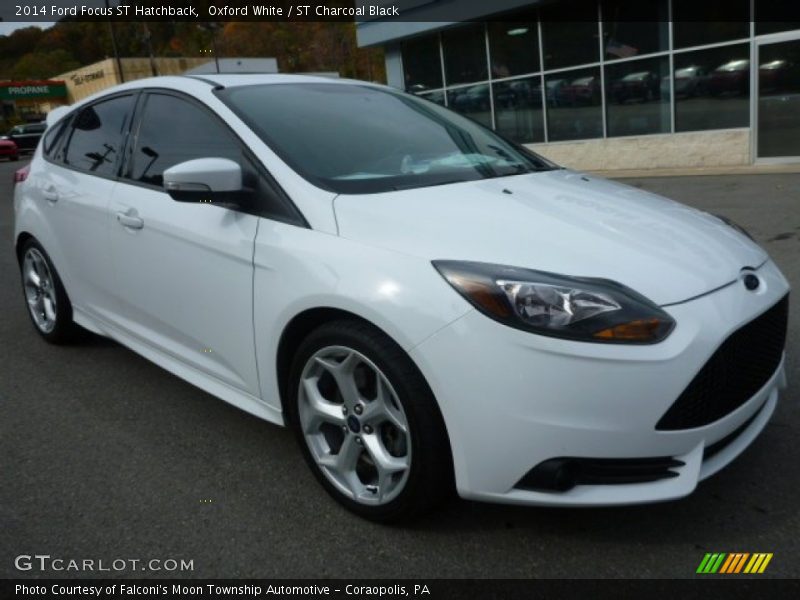 Oxford White / ST Charcoal Black 2014 Ford Focus ST Hatchback