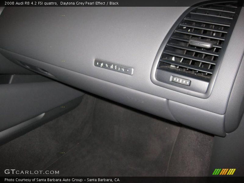 Daytona Grey Pearl Effect / Black 2008 Audi R8 4.2 FSI quattro