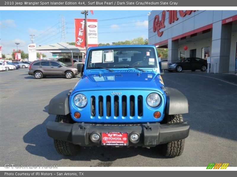 Surf Blue Pearl / Dark Slate Gray/Medium Slate Gray 2010 Jeep Wrangler Sport Islander Edition 4x4