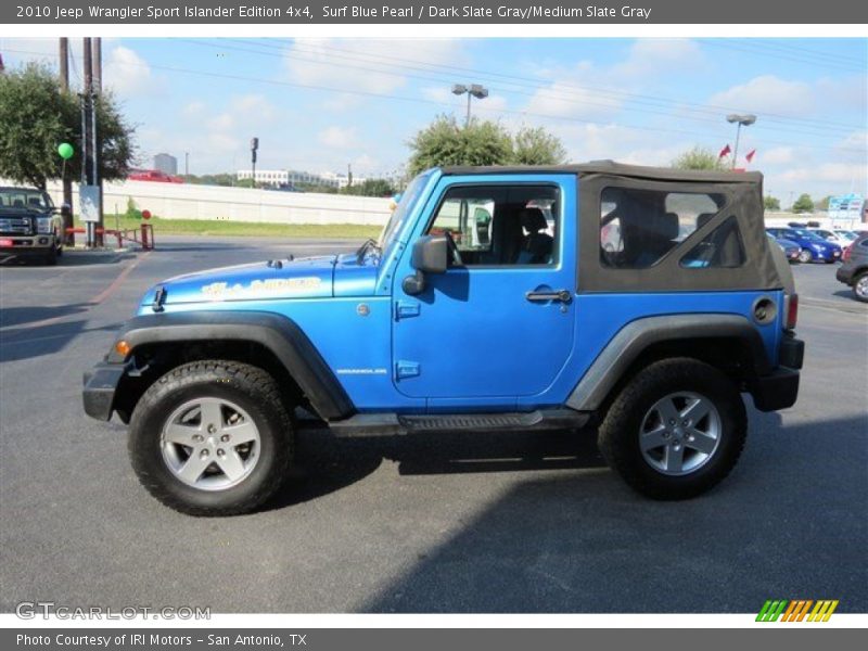 Surf Blue Pearl / Dark Slate Gray/Medium Slate Gray 2010 Jeep Wrangler Sport Islander Edition 4x4
