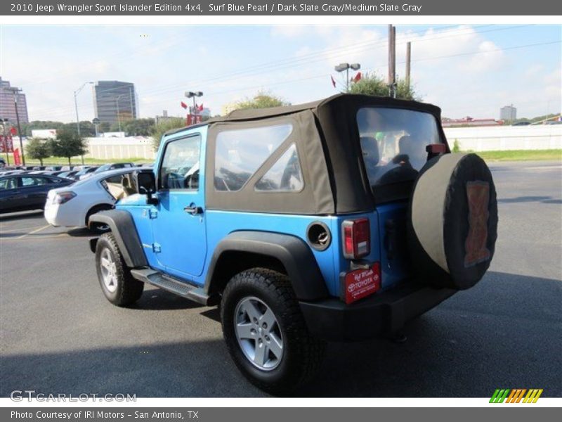 Surf Blue Pearl / Dark Slate Gray/Medium Slate Gray 2010 Jeep Wrangler Sport Islander Edition 4x4