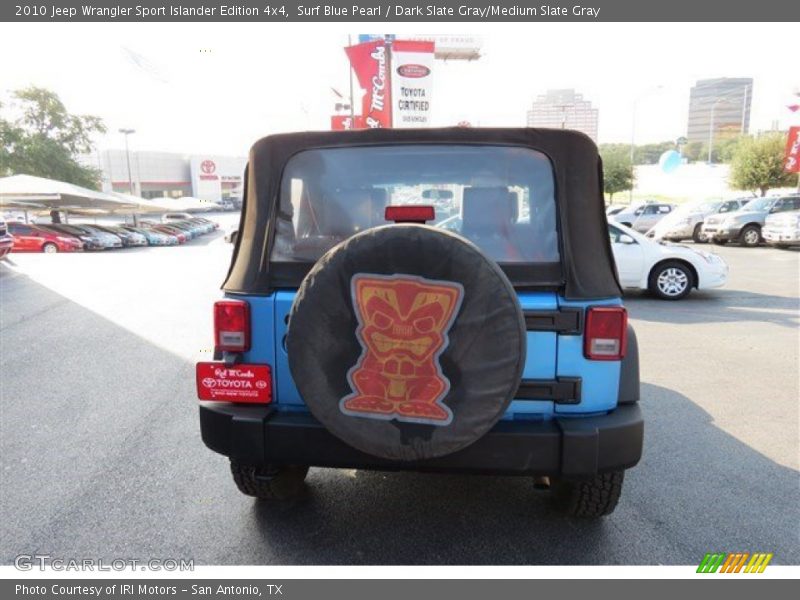 Surf Blue Pearl / Dark Slate Gray/Medium Slate Gray 2010 Jeep Wrangler Sport Islander Edition 4x4