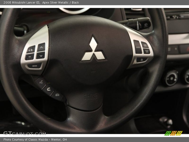 Apex Silver Metallic / Black 2008 Mitsubishi Lancer ES