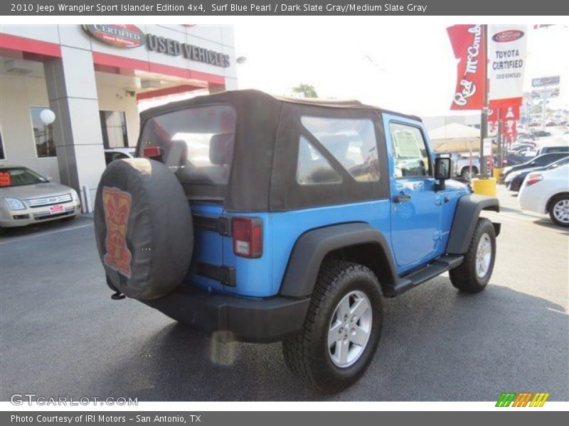 Surf Blue Pearl / Dark Slate Gray/Medium Slate Gray 2010 Jeep Wrangler Sport Islander Edition 4x4