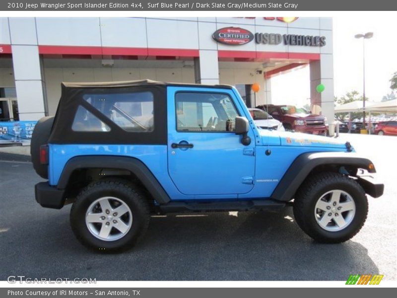 Surf Blue Pearl / Dark Slate Gray/Medium Slate Gray 2010 Jeep Wrangler Sport Islander Edition 4x4