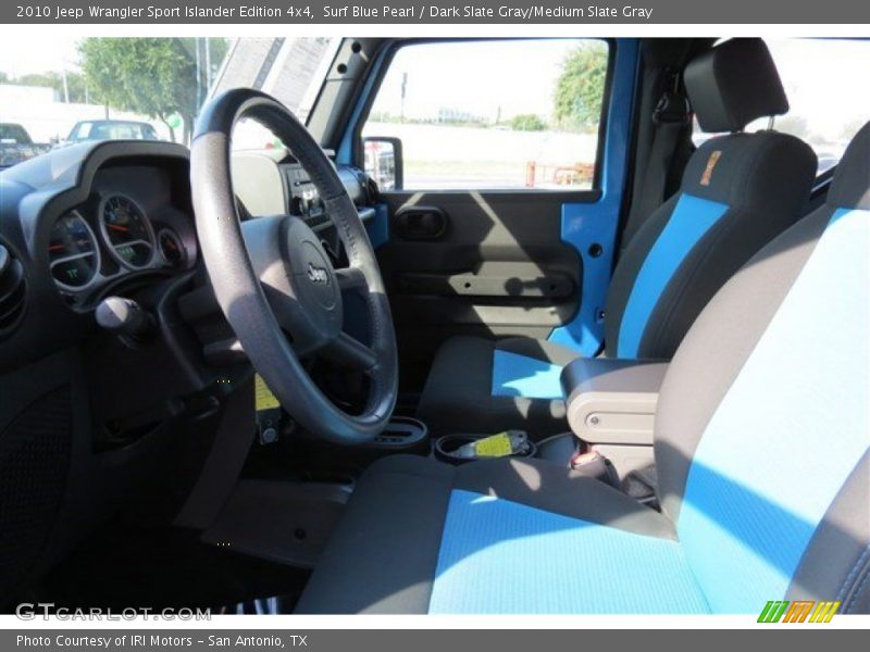 Surf Blue Pearl / Dark Slate Gray/Medium Slate Gray 2010 Jeep Wrangler Sport Islander Edition 4x4