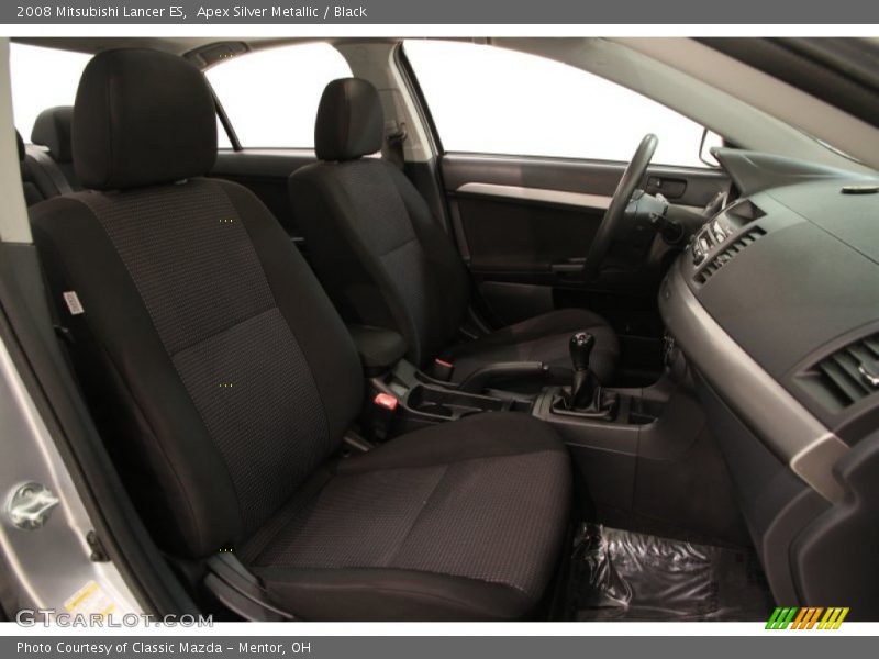 Apex Silver Metallic / Black 2008 Mitsubishi Lancer ES
