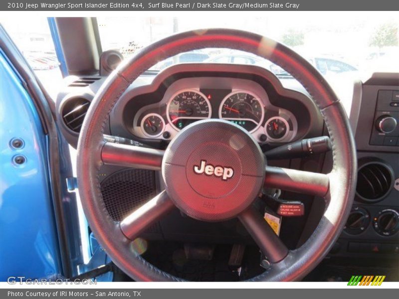 Surf Blue Pearl / Dark Slate Gray/Medium Slate Gray 2010 Jeep Wrangler Sport Islander Edition 4x4