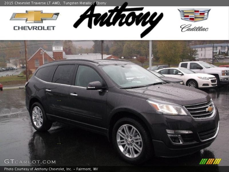 Tungsten Metallic / Ebony 2015 Chevrolet Traverse LT AWD