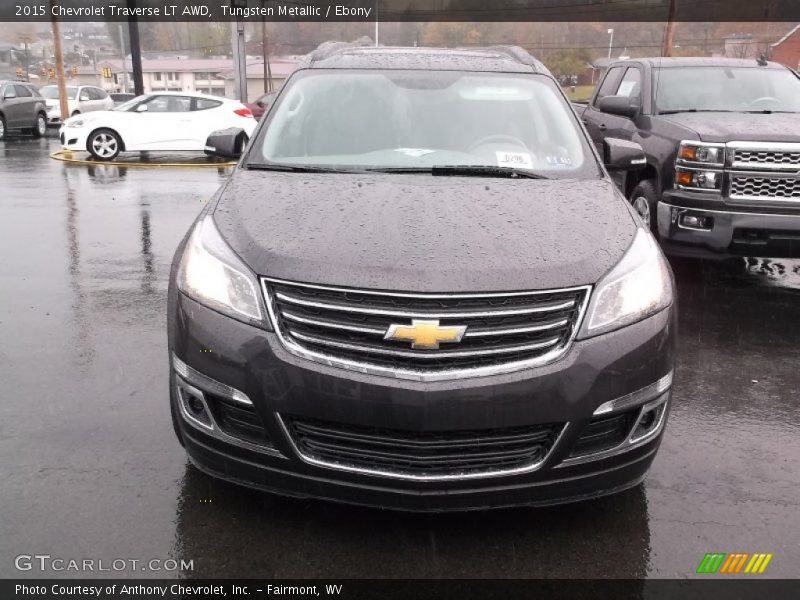 Tungsten Metallic / Ebony 2015 Chevrolet Traverse LT AWD