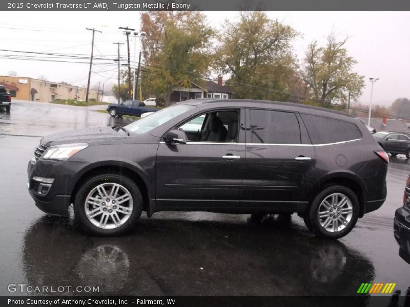 Tungsten Metallic / Ebony 2015 Chevrolet Traverse LT AWD