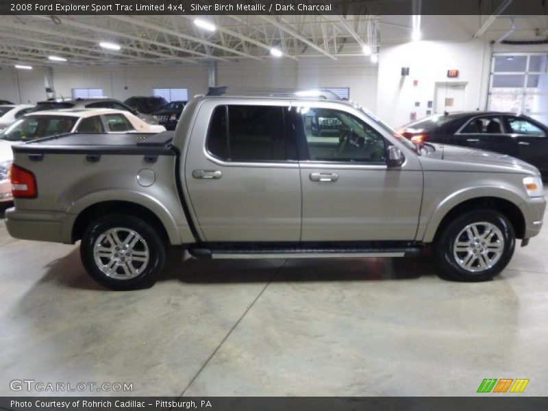 Silver Birch Metallic / Dark Charcoal 2008 Ford Explorer Sport Trac Limited 4x4