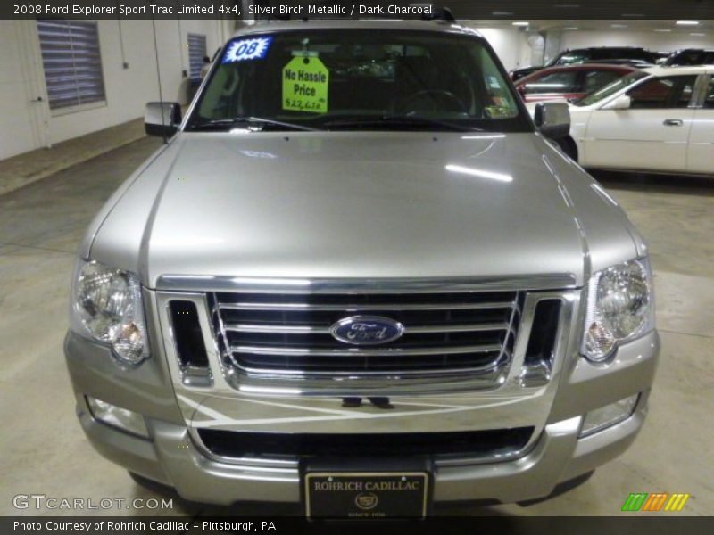 Silver Birch Metallic / Dark Charcoal 2008 Ford Explorer Sport Trac Limited 4x4