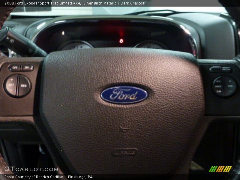 Silver Birch Metallic / Dark Charcoal 2008 Ford Explorer Sport Trac Limited 4x4