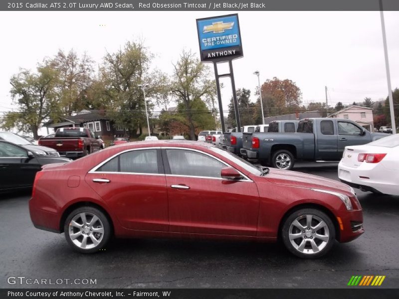 Red Obsession Tintcoat / Jet Black/Jet Black 2015 Cadillac ATS 2.0T Luxury AWD Sedan