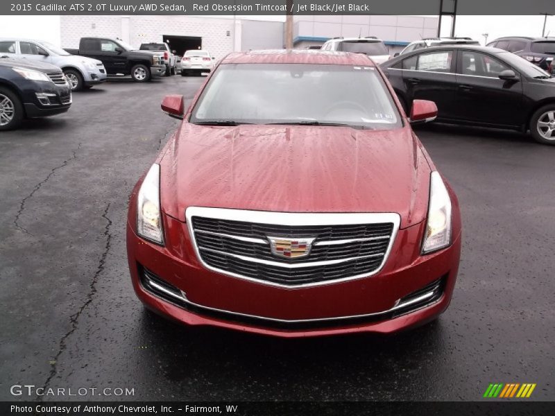 Red Obsession Tintcoat / Jet Black/Jet Black 2015 Cadillac ATS 2.0T Luxury AWD Sedan