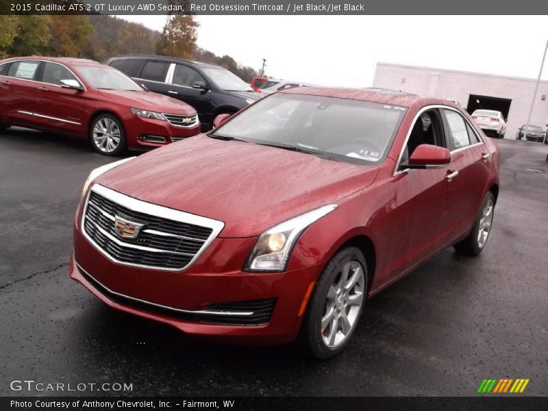 Red Obsession Tintcoat / Jet Black/Jet Black 2015 Cadillac ATS 2.0T Luxury AWD Sedan