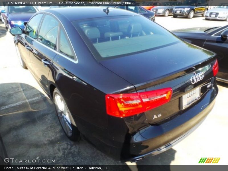 Phantom Black Pearl / Black 2015 Audi A6 3.0T Premium Plus quattro Sedan