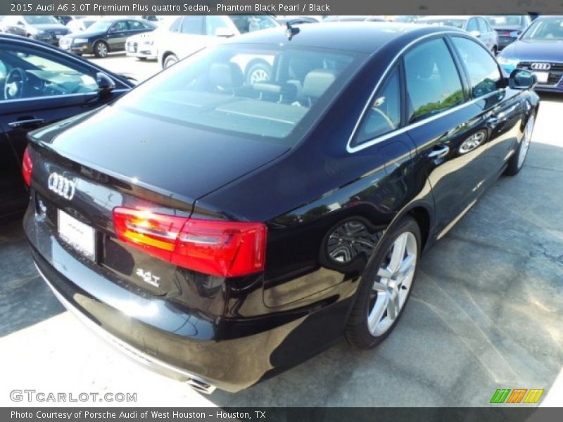 Phantom Black Pearl / Black 2015 Audi A6 3.0T Premium Plus quattro Sedan
