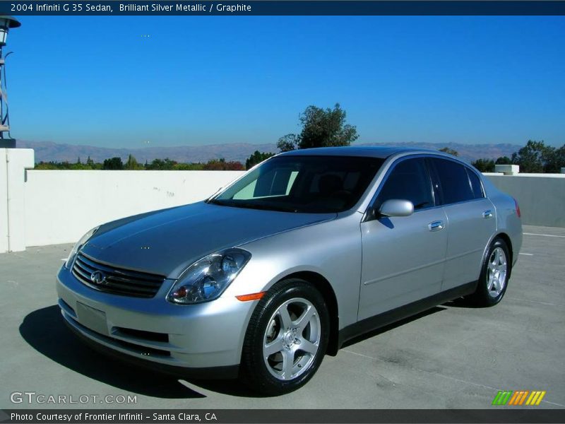 Brilliant Silver Metallic / Graphite 2004 Infiniti G 35 Sedan