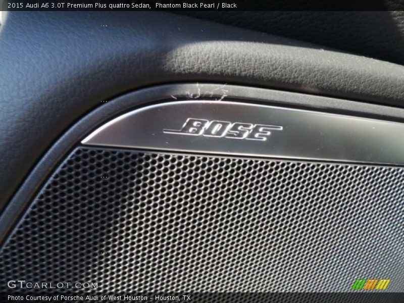 Phantom Black Pearl / Black 2015 Audi A6 3.0T Premium Plus quattro Sedan