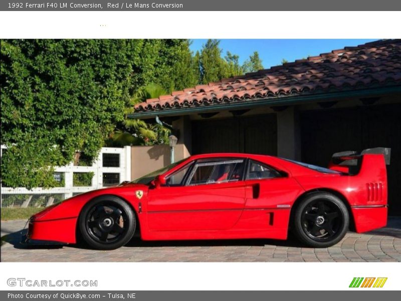 Red / Le Mans Conversion 1992 Ferrari F40 LM Conversion