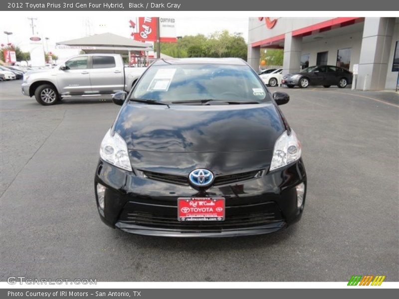 Black / Dark Gray 2012 Toyota Prius 3rd Gen Four Hybrid