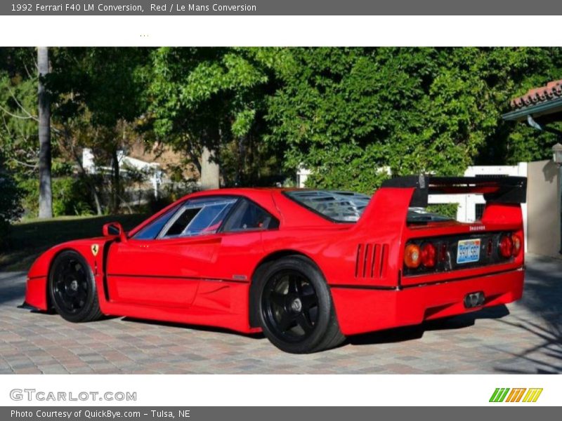 Red / Le Mans Conversion 1992 Ferrari F40 LM Conversion