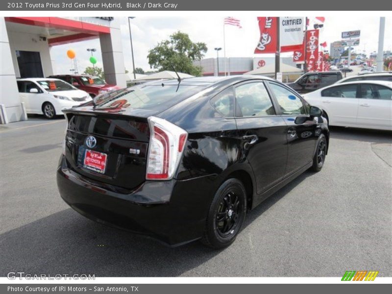 Black / Dark Gray 2012 Toyota Prius 3rd Gen Four Hybrid