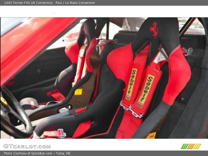 Front Seat of 1992 F40 LM Conversion