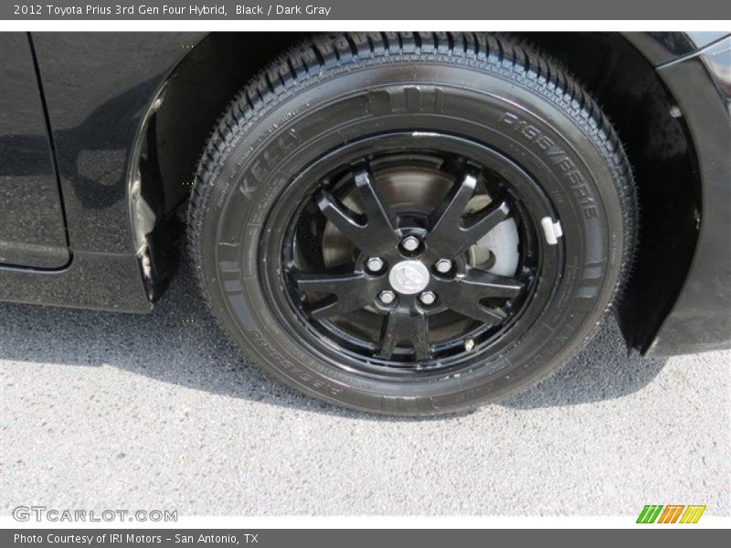 Black / Dark Gray 2012 Toyota Prius 3rd Gen Four Hybrid