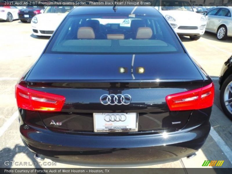 Phantom Black Pearl / Nougat Brown 2015 Audi A6 2.0T Premium Plus quattro Sedan