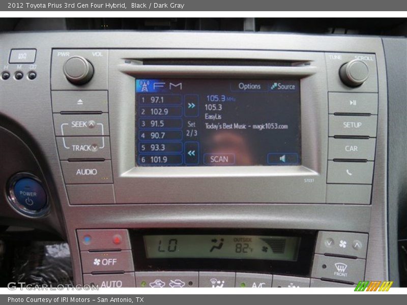 Black / Dark Gray 2012 Toyota Prius 3rd Gen Four Hybrid