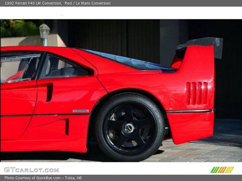 Red / Le Mans Conversion 1992 Ferrari F40 LM Conversion