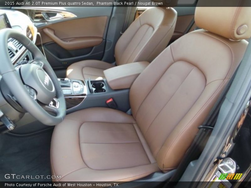 Phantom Black Pearl / Nougat Brown 2015 Audi A6 2.0T Premium Plus quattro Sedan
