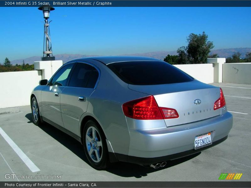 Brilliant Silver Metallic / Graphite 2004 Infiniti G 35 Sedan