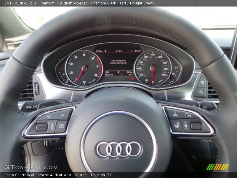 Phantom Black Pearl / Nougat Brown 2015 Audi A6 2.0T Premium Plus quattro Sedan