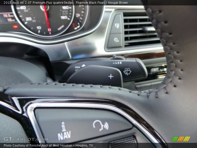 Phantom Black Pearl / Nougat Brown 2015 Audi A6 2.0T Premium Plus quattro Sedan