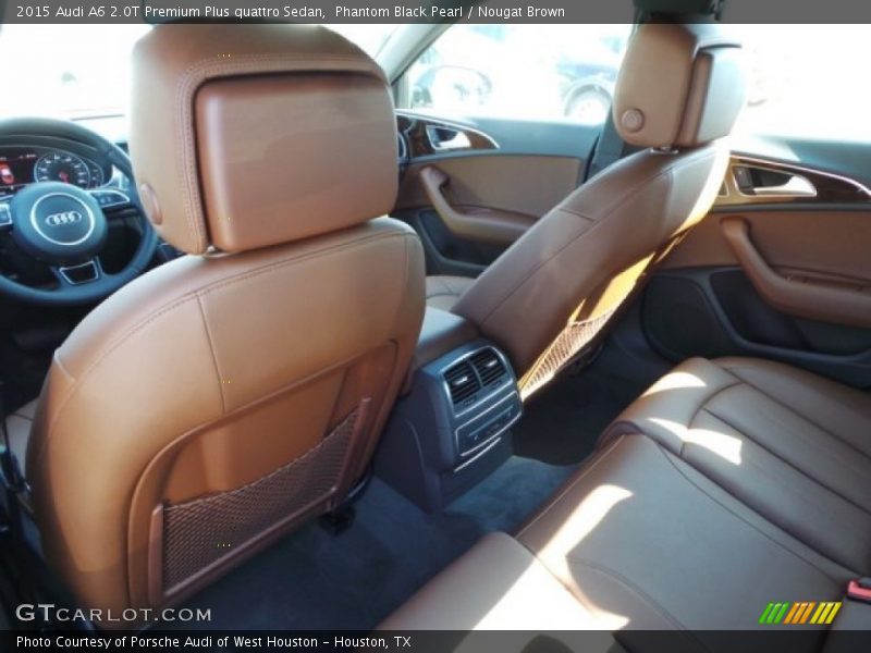 Phantom Black Pearl / Nougat Brown 2015 Audi A6 2.0T Premium Plus quattro Sedan