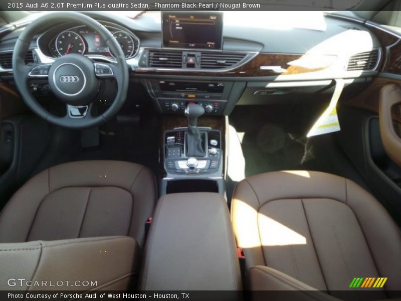 Phantom Black Pearl / Nougat Brown 2015 Audi A6 2.0T Premium Plus quattro Sedan